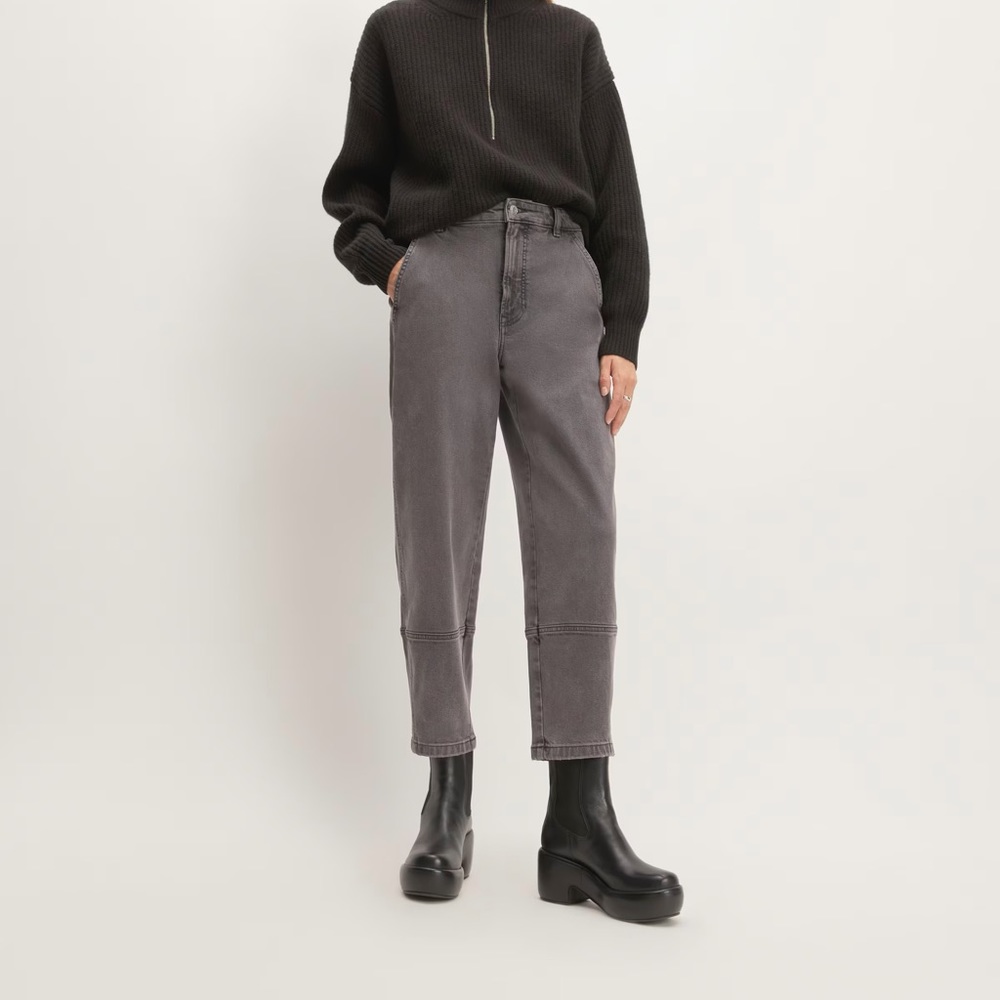 NWOT Everlane utility barrel jeans in magnolia shadow.
